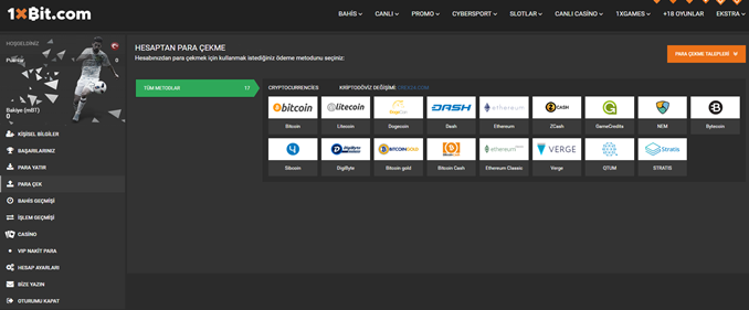 1xbit bitcoin para çekme