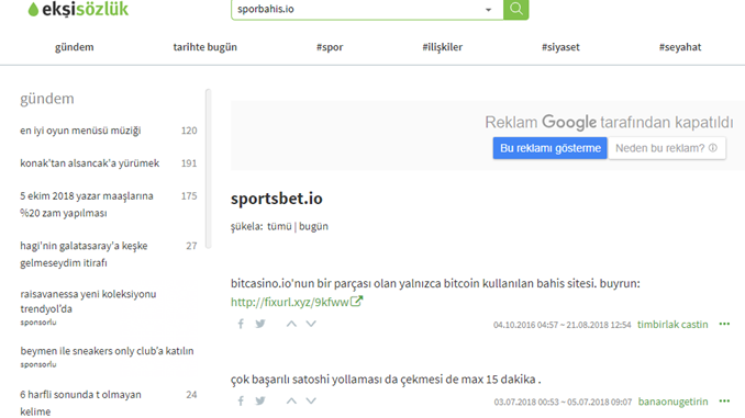 sporbahis.io ekşisözlük yorumları