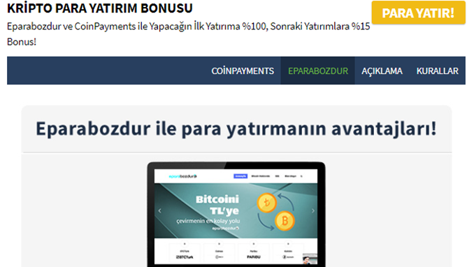 Betpas Bitcoin ile bahis