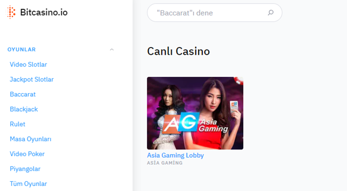 bitcasino canlı casino