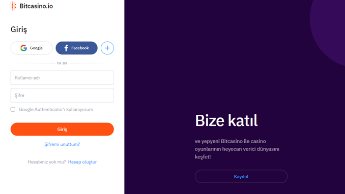 bitcasino kayıt ol