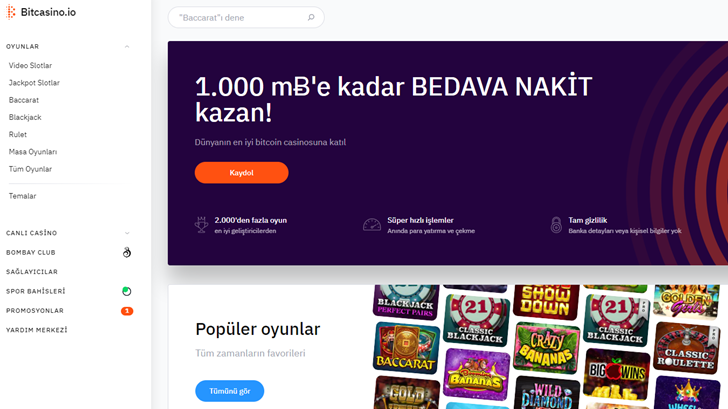 Bitcasino açılış sayfası