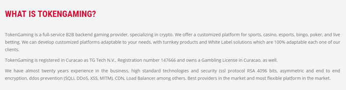 cryptobet tokengaming hakkında