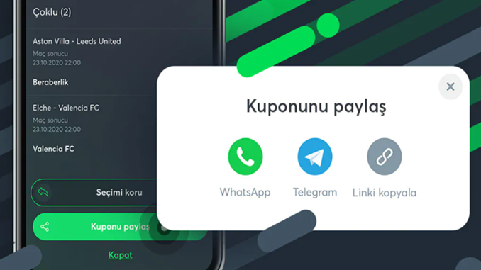 Kupon Paylaşma Özelliği Sportsbet.io’da